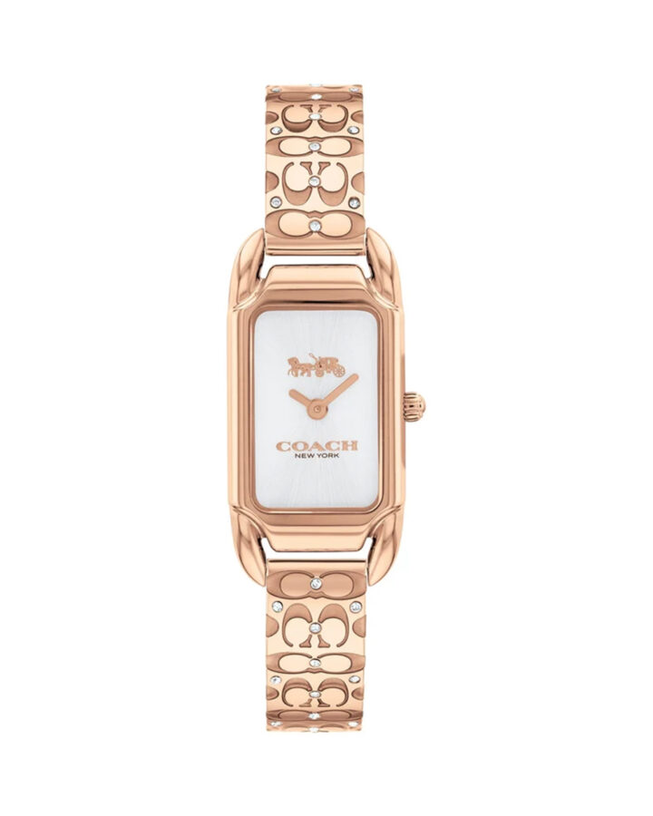 Coach Cadie Rose Gold Signature C Bangle Watch