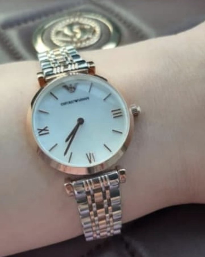 Emporio Armani watch worn by a customer