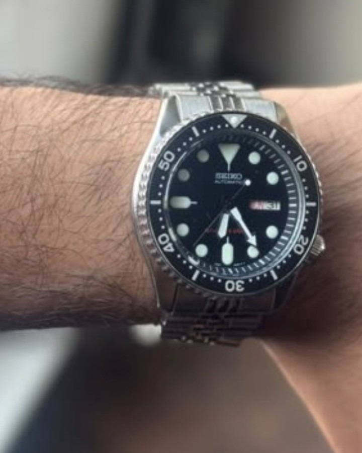 Seiko diver worn by a customer
