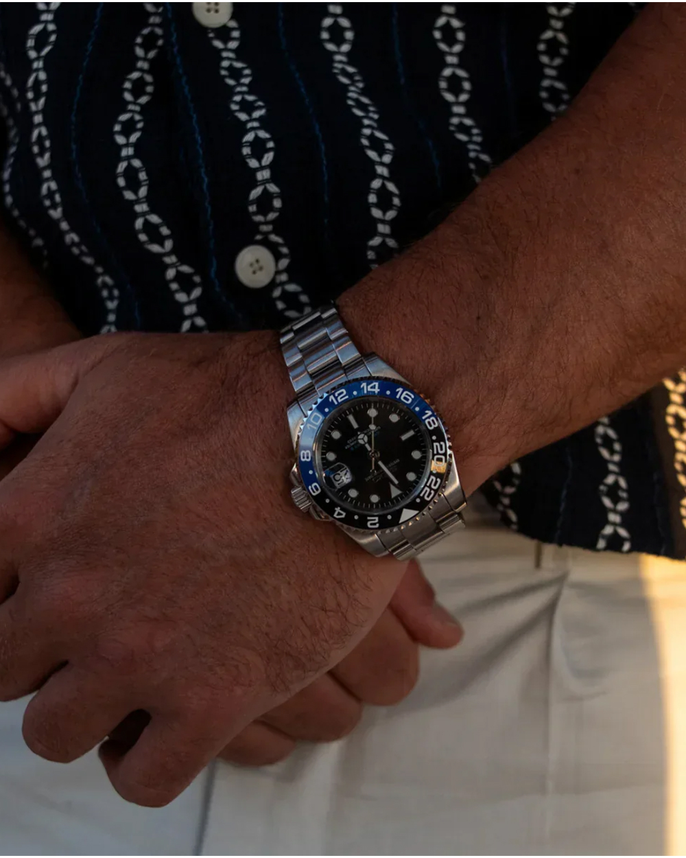 Seiko Custom Modified Seiko GMT — Black and Blue Bezel