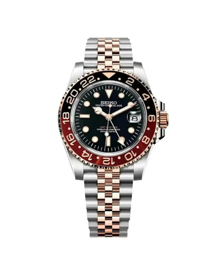 Seiko Custom Modified Seiko GMT — Brown and Gold Bezel