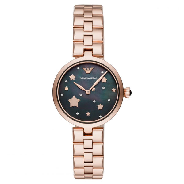 Emporio Armani ARIANNA ROSE GOLD MOTHER OF PEARLS LADIES WATCH