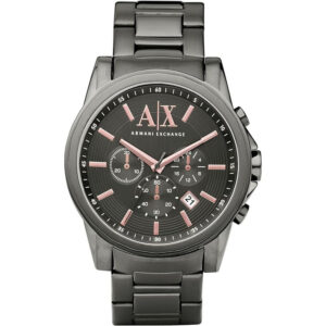 ARMANI EXCHANGE GREY LON-PLATED CHRONOGRAPH